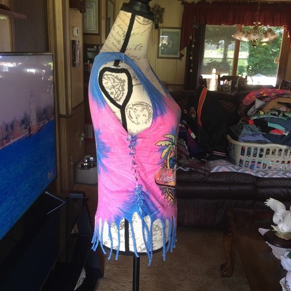 Women’s tie-dye Bahamas cut tank top - Picture 6 of 16